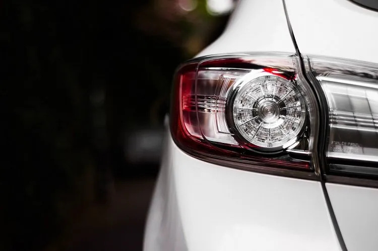 white-car-taillight
